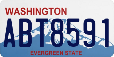 WA license plate ABT8591
