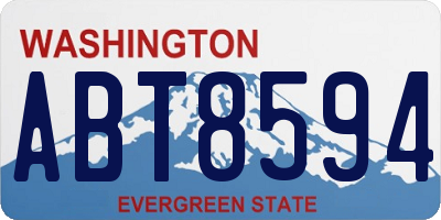 WA license plate ABT8594