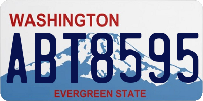 WA license plate ABT8595