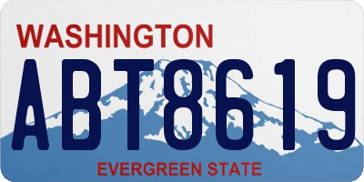 WA license plate ABT8619
