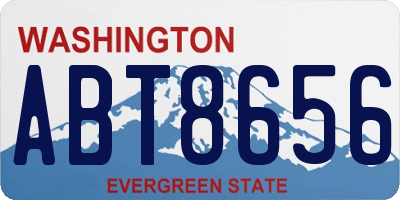 WA license plate ABT8656