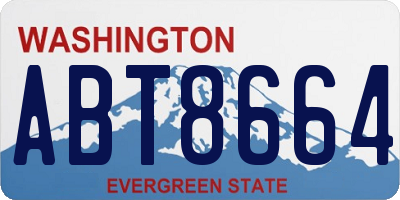WA license plate ABT8664