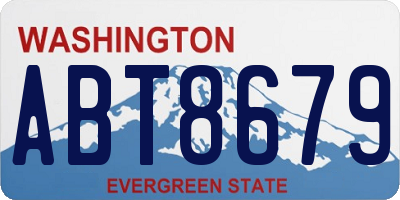 WA license plate ABT8679