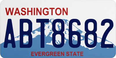 WA license plate ABT8682