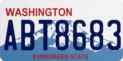 WA license plate ABT8683