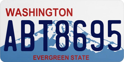 WA license plate ABT8695