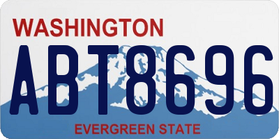 WA license plate ABT8696