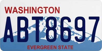 WA license plate ABT8697