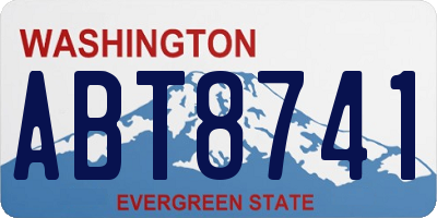 WA license plate ABT8741