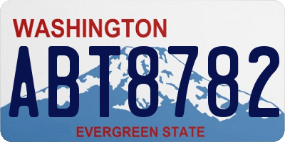 WA license plate ABT8782