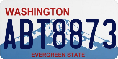 WA license plate ABT8873