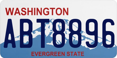 WA license plate ABT8896