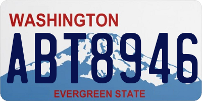 WA license plate ABT8946
