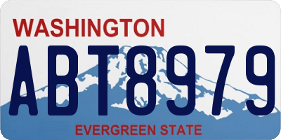 WA license plate ABT8979
