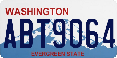 WA license plate ABT9064