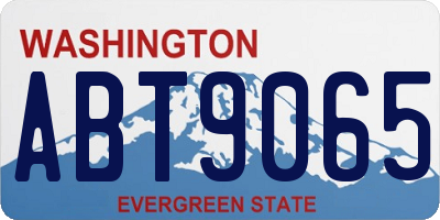 WA license plate ABT9065