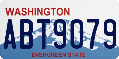 WA license plate ABT9079
