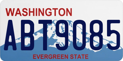 WA license plate ABT9085