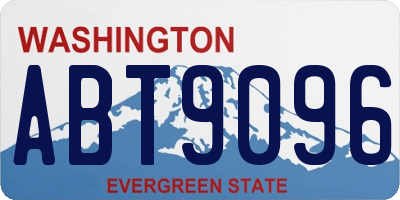 WA license plate ABT9096