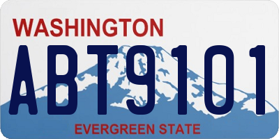 WA license plate ABT9101