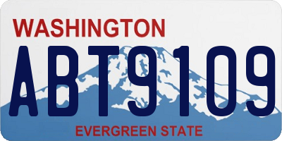 WA license plate ABT9109
