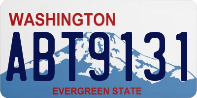 WA license plate ABT9131