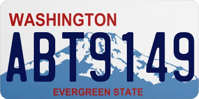 WA license plate ABT9149