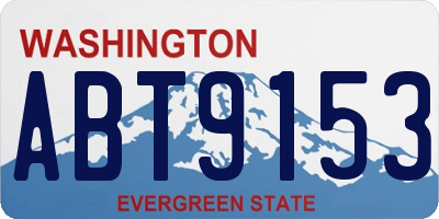 WA license plate ABT9153