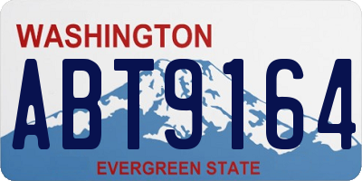 WA license plate ABT9164