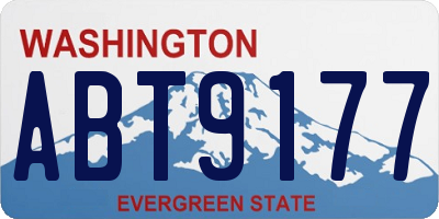 WA license plate ABT9177