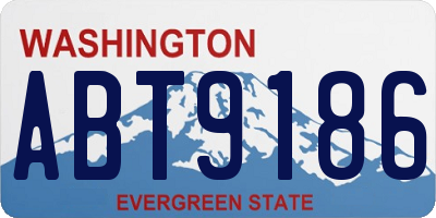 WA license plate ABT9186
