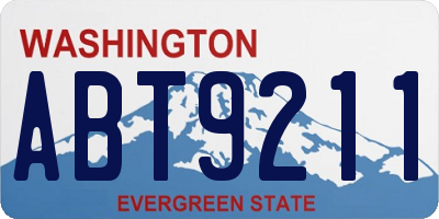 WA license plate ABT9211