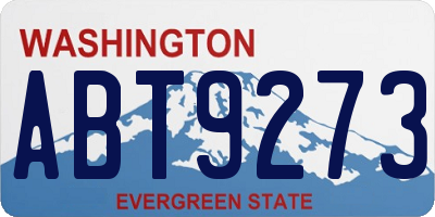 WA license plate ABT9273