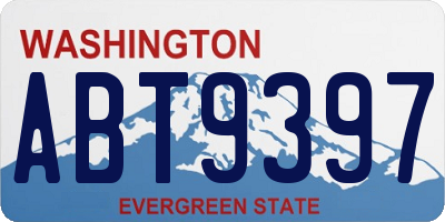 WA license plate ABT9397