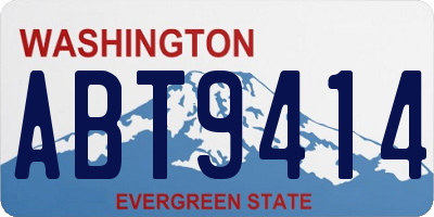 WA license plate ABT9414