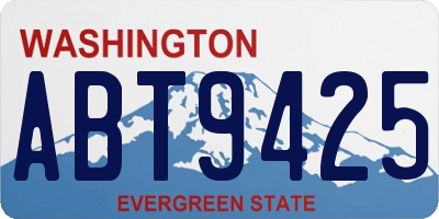 WA license plate ABT9425