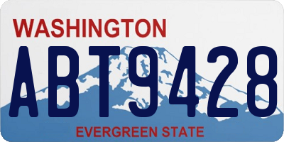 WA license plate ABT9428