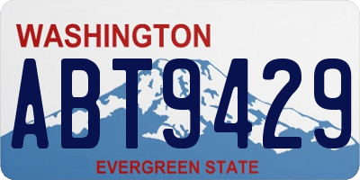 WA license plate ABT9429