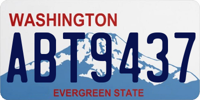 WA license plate ABT9437