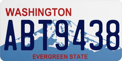 WA license plate ABT9438