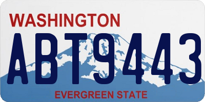 WA license plate ABT9443