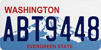 WA license plate ABT9448