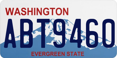 WA license plate ABT9460