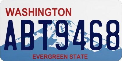 WA license plate ABT9468