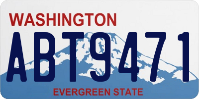 WA license plate ABT9471