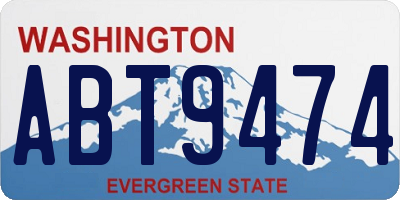 WA license plate ABT9474
