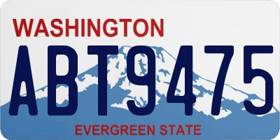 WA license plate ABT9475