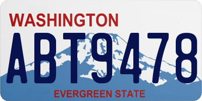 WA license plate ABT9478