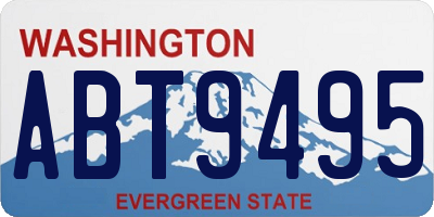WA license plate ABT9495