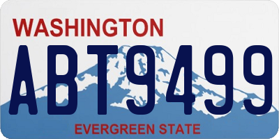 WA license plate ABT9499